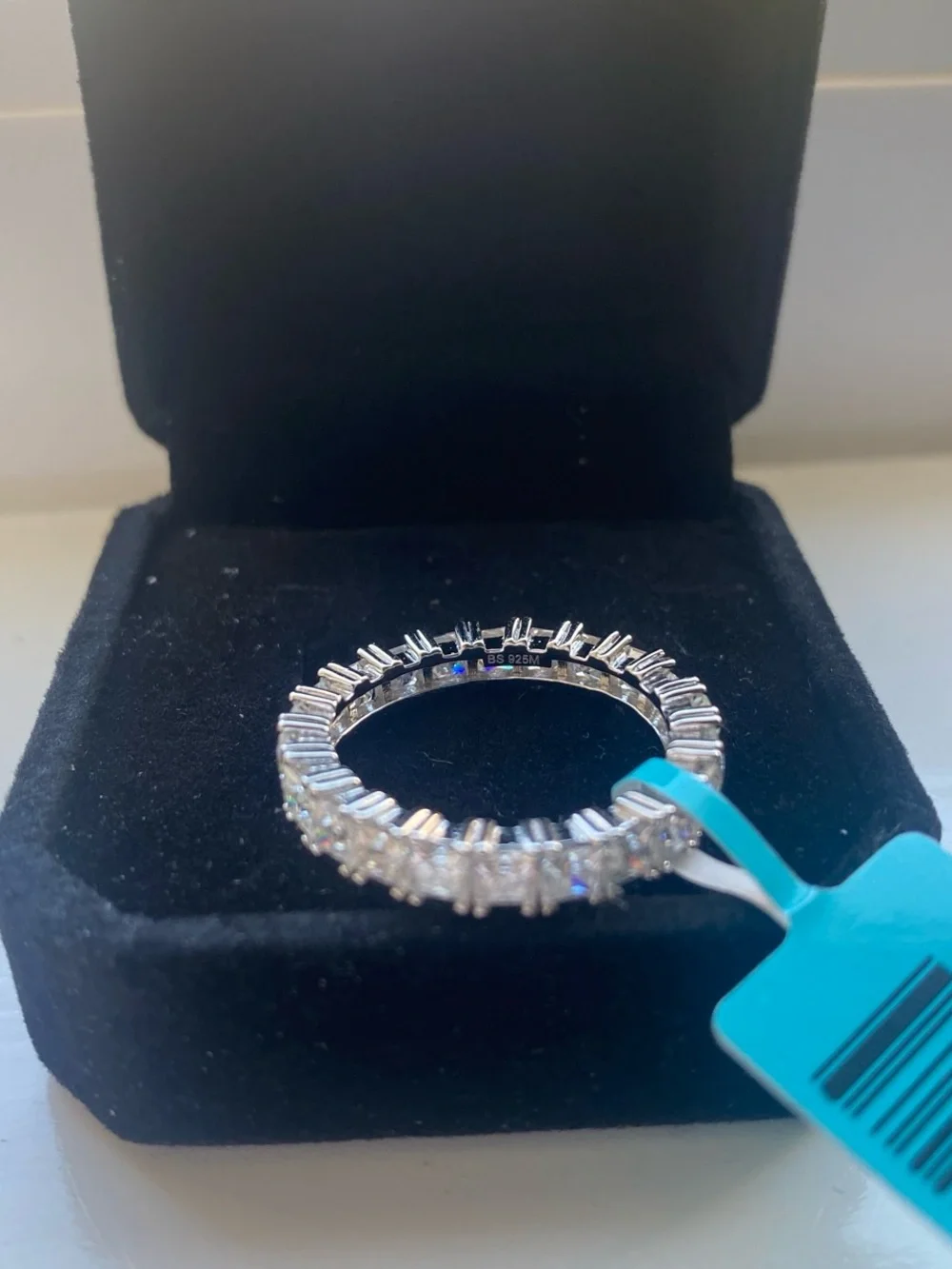 Princess Cut Eternity Band Size 8